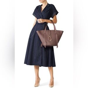Zac Posen French Roast Belay Perforated Tote - $495.
